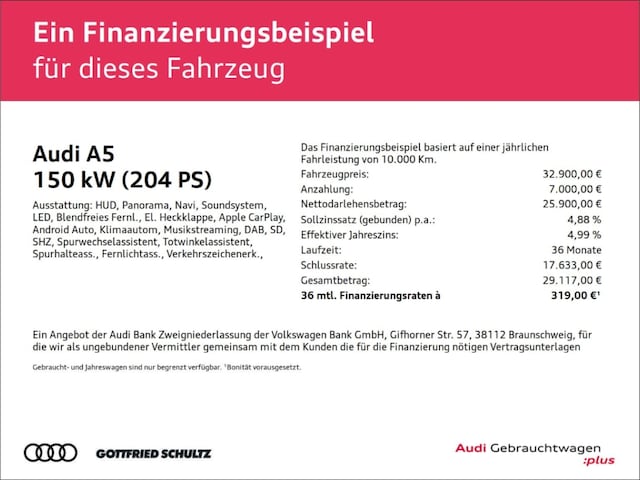 Audi A5 40 TFSI S-Tronic Sportback