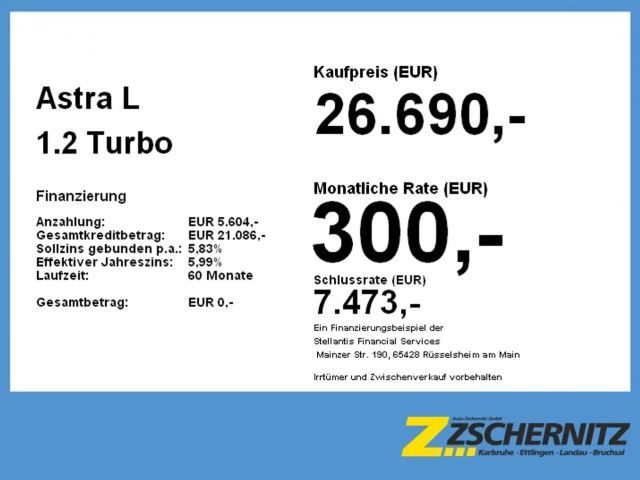 Opel Astra 1.2 Turbo Edition Turbo