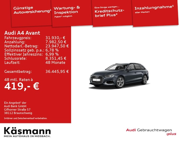 Audi A4 35 TDI Avant S-Tronic
