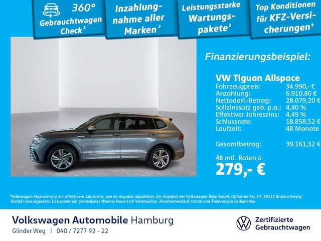 Volkswagen Tiguan 2.0 TDI Allspace DSG R-Line