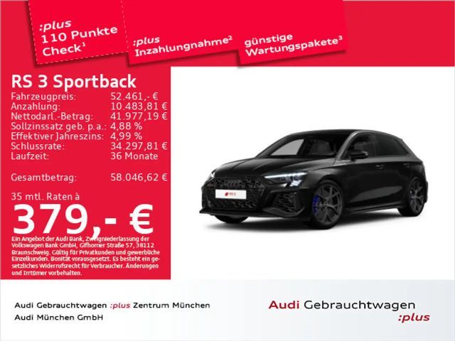 Audi RS3 S-Tronic Sedan Sportback