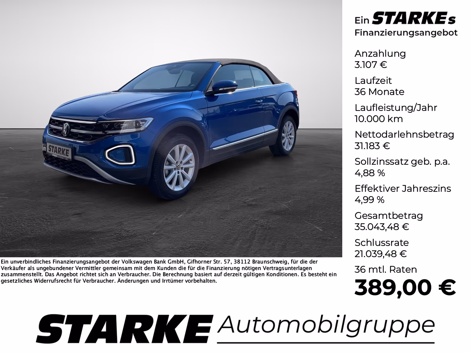 Volkswagen T-Roc 1.5 TSI Cabriolet DSG Style