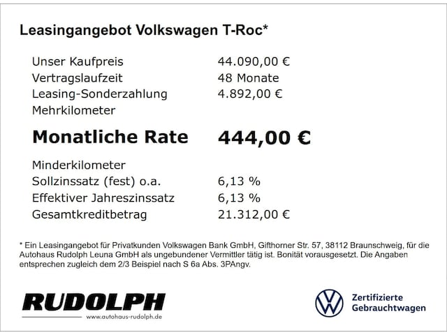 Volkswagen T-Roc 1.5 TSI Cabriolet DSG