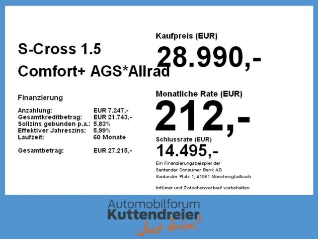 Suzuki S-Cross 1.5 Comfort+ AGS*Allrad Rückfahrkamera