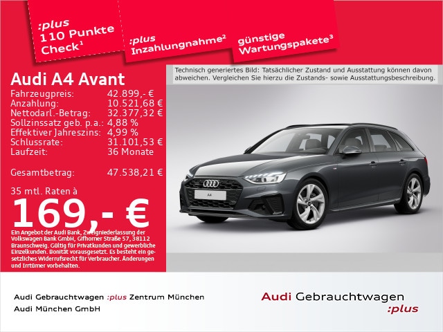 Audi A4 40 TFSI Avant Quattro S-Line S-Tronic