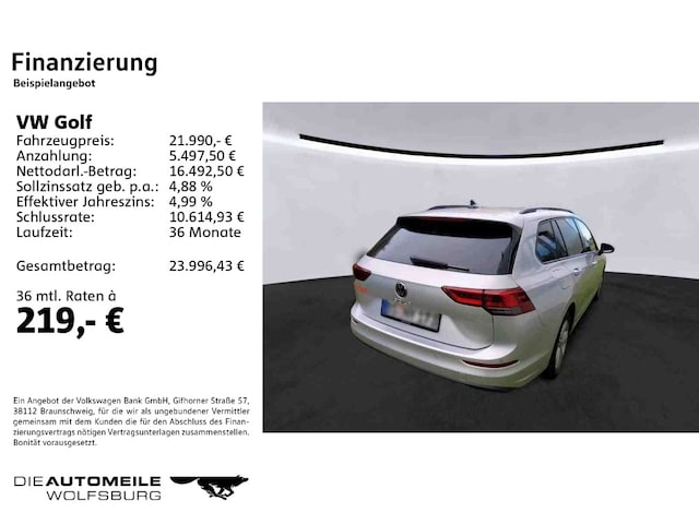 Volkswagen Golf 1.5 TSI Golf VIII Life Variant