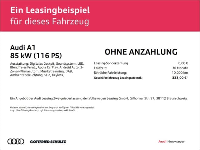 Audi A1 30 TFSI S-Line S-Tronic Sportback