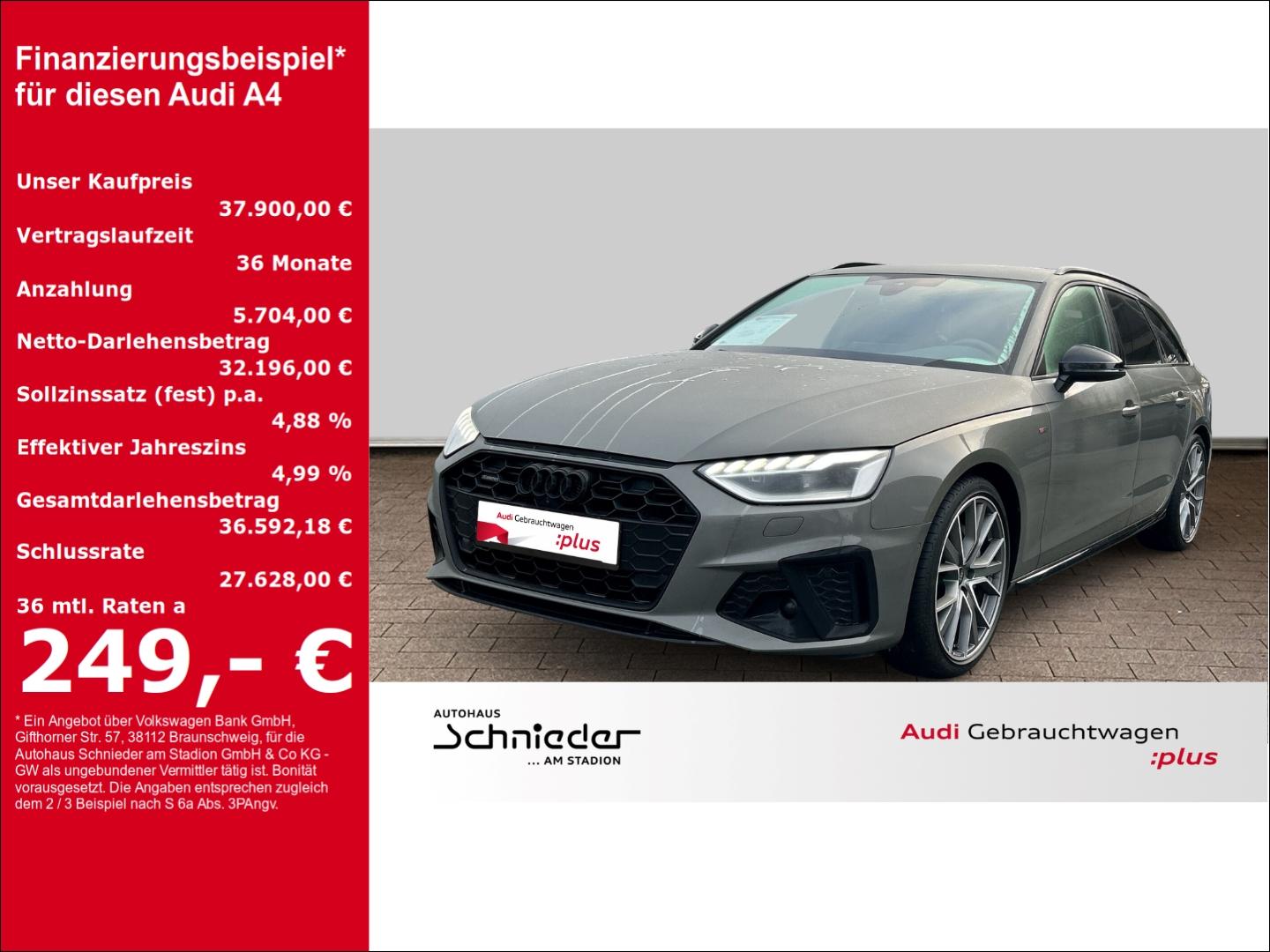 Audi A4 40 TDI Avant Quattro S-Line S-Tronic