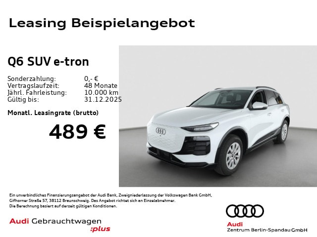 Audi Q6 e-tron SUV e-tron Audi Q6 SUV e-tron