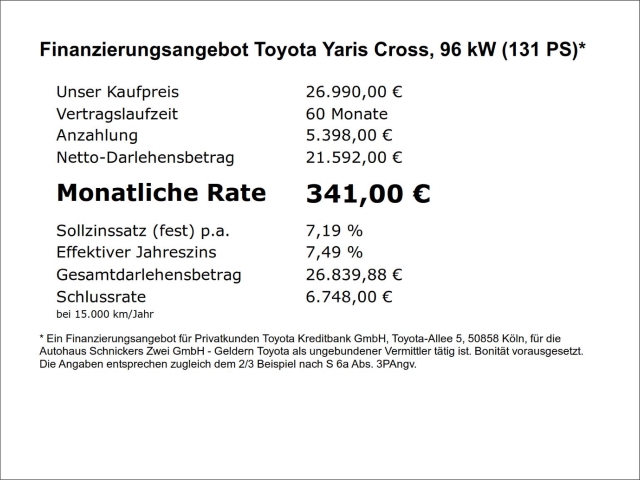 Toyota Yaris Cross 4x2 5-deurs