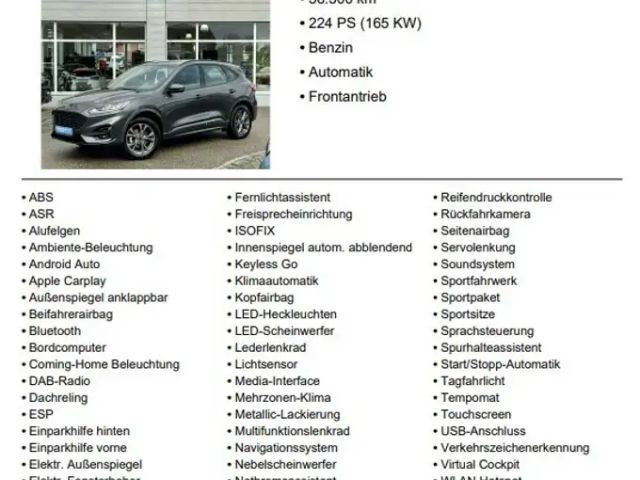 Ford Kuga Plug in Hybrid ST Line