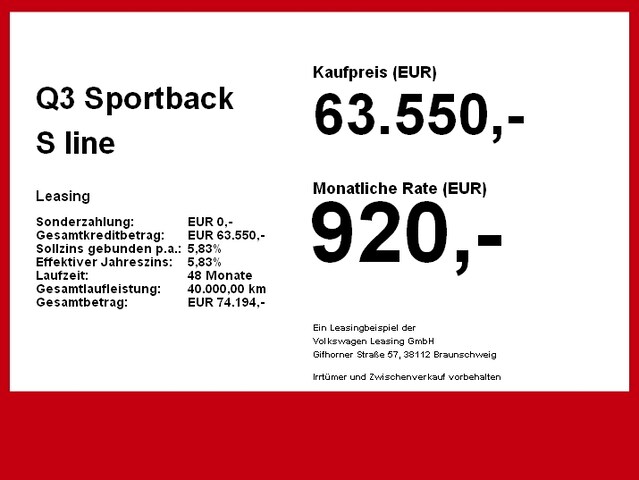 Audi Q3 S-Tronic Sportback