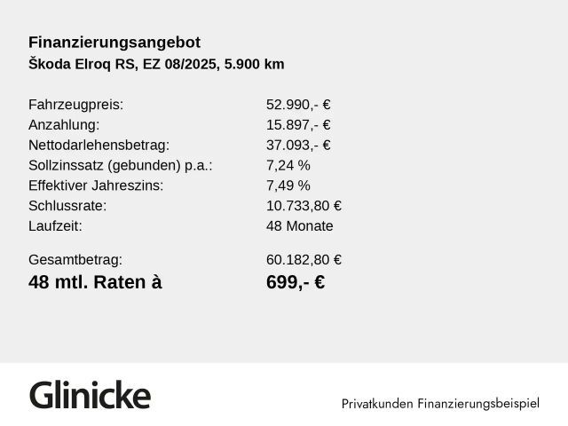 Skoda Elroq RS Lounge