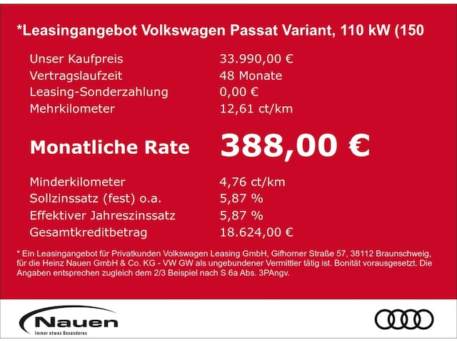 Volkswagen Passat 2.0 TDI