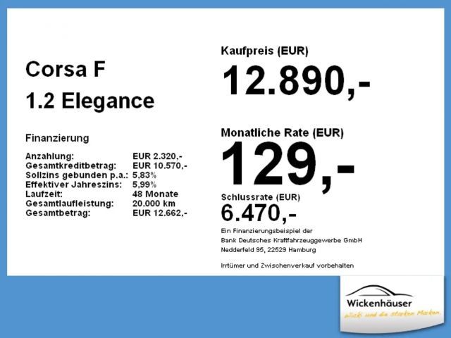 Opel Corsa F 1.2 SHZ+PDC+Bluetooth+SpurHalte+