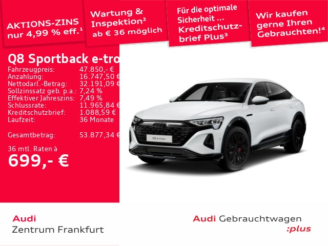 Audi Q8 e-tron 50 Quattro Sportback