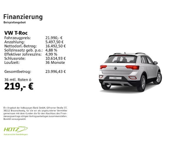 Volkswagen T-Roc 2.0 TDI DSG Life