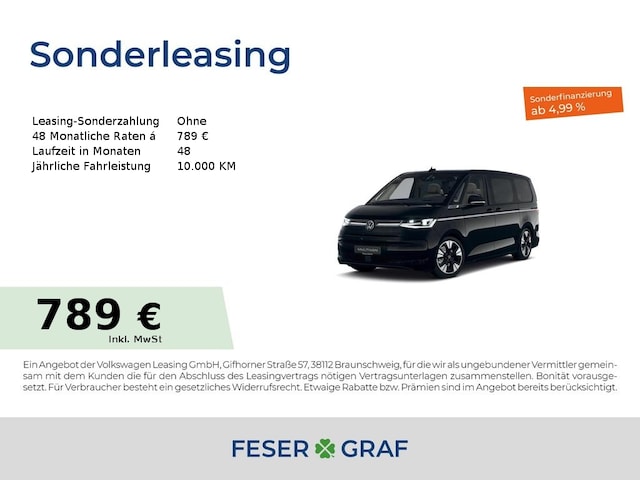 Volkswagen Multivan 2.0 TDI DSG Lang Style T7