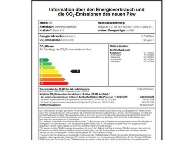 Volkswagen Taigo 1.0 TSI DSG Move