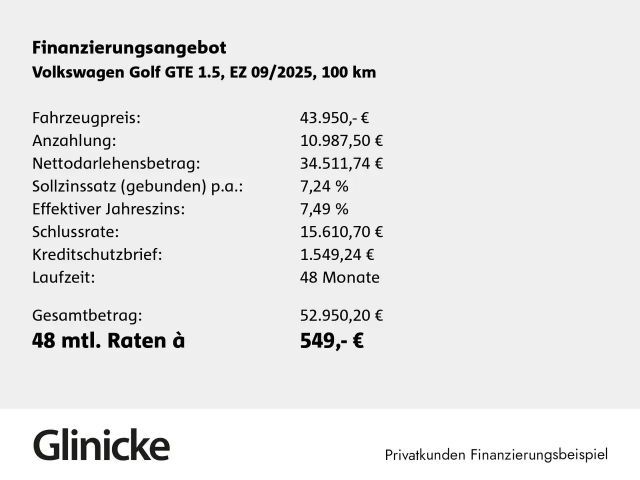 Volkswagen Golf GTE IQ.Drive eHybrid