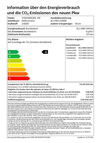 Volkswagen ID.4 77 KWh Performance Pro