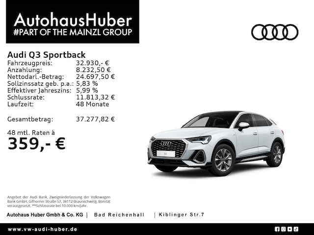 Audi Q3 35 TFSI S-Line S-Tronic Sportback