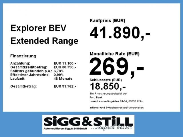 Ford Explorer Extended range RWD