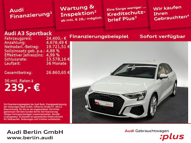 Audi A3 35 TFSI S-Tronic Sportback