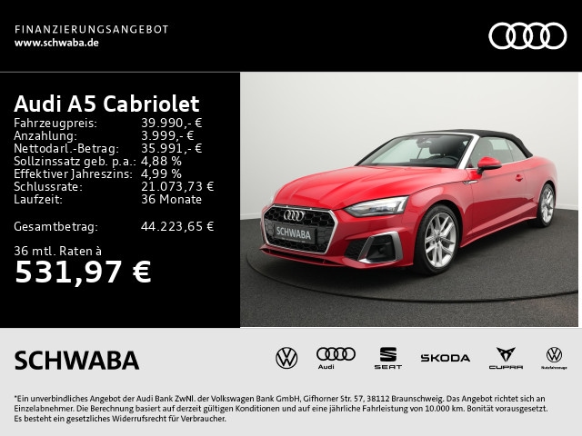 Audi A5 40 TDI Cabriolet S-Tronic