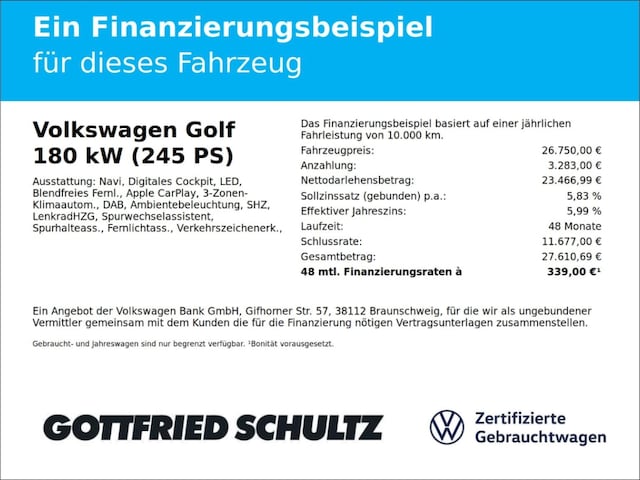 Volkswagen Golf 2.0 TSI DSG GTI Golf VIII
