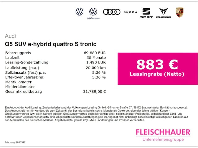 Audi Q5 Hybride Quattro S-Tronic