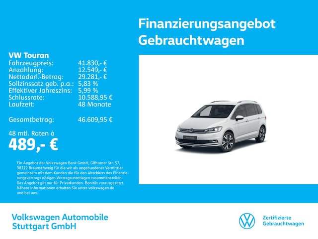 Volkswagen Touran 2.0 TDI DSG Sport