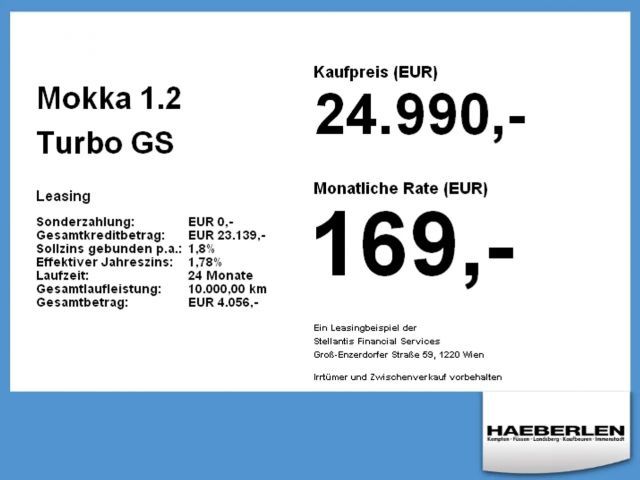 Opel Mokka 1.2 Turbo GS-Line Grand Sport Turbo