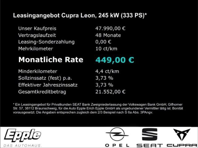 Cupra Leon 2.0 TSI DSG Sportstourer VZ