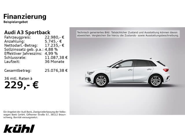 Audi A3 40 TFSI Hybride S-Tronic Sedan