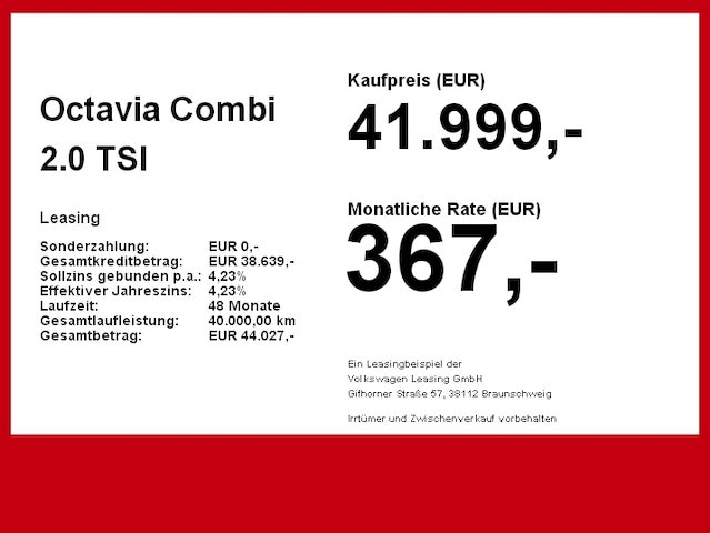 Skoda Octavia 2.0 TSI 4x4 Combi