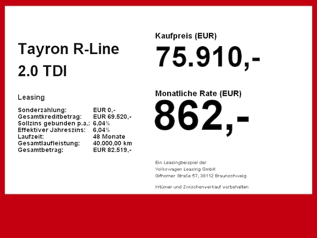 Volkswagen Tayron 2.0 TDI