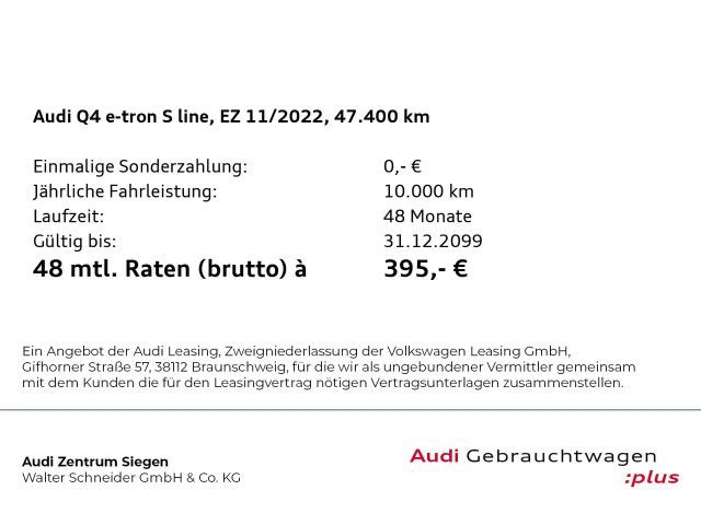 Audi Q4 e-tron 40 S-Line Sportback