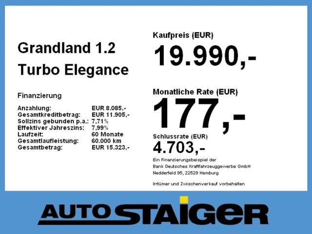 Opel Grandland X 1.2 Turbo Elegance Turbo