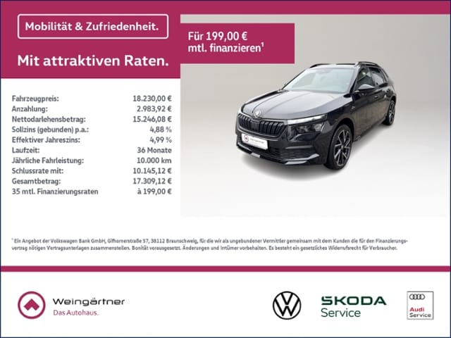 Skoda Kamiq 1.0 TSI Monte Carlo