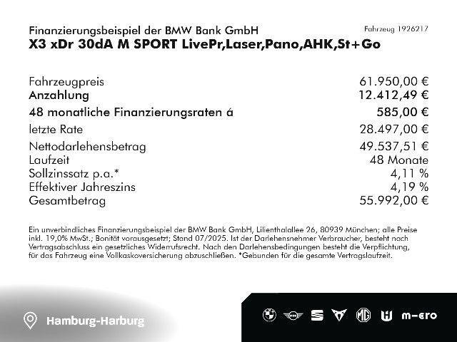 BMW X3 M-Sport xDrive