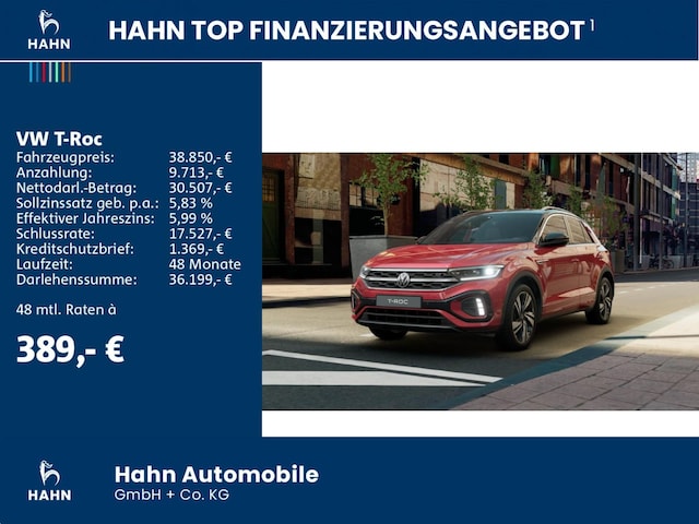Volkswagen T-Roc T-Roc R-Line 1.5 l TSI 110 kW/150 PS AHK Navi