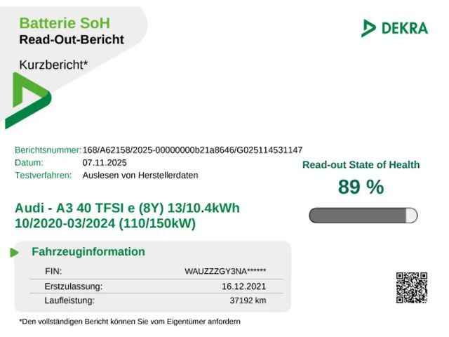 Audi A3 40 TFSI Hybride