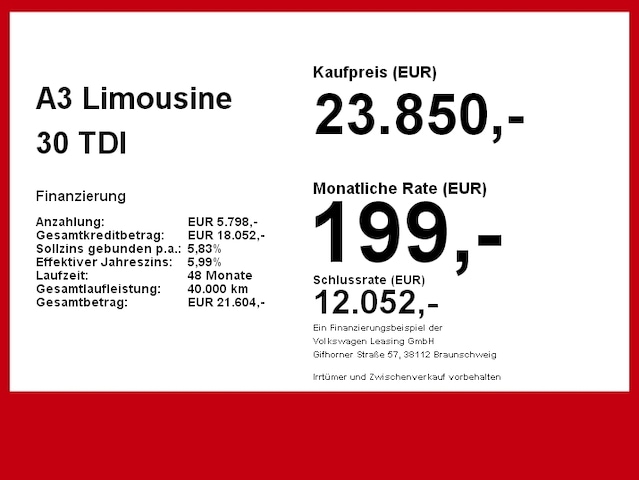 Audi A3 30 TDI S-Tronic Sedan