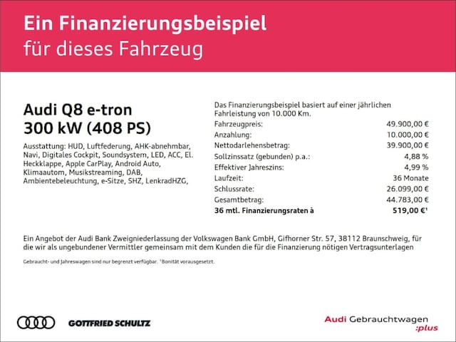 Audi Q8 e-tron 55 Quattro