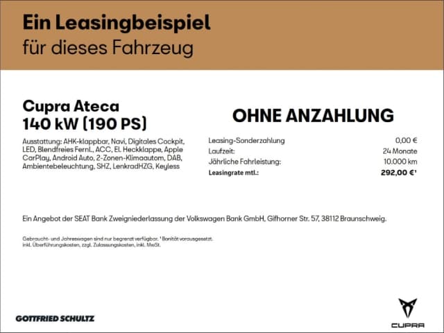 Cupra Ateca 2.0 TSI 4Drive DSG