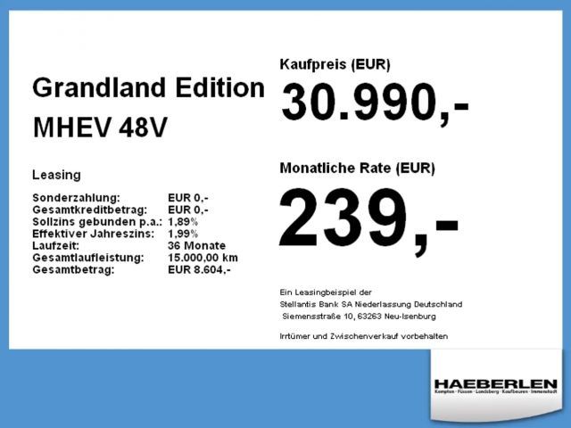 Opel Grandland X Edition