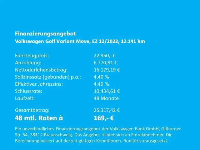 Volkswagen Golf Golf VIII Move Variant