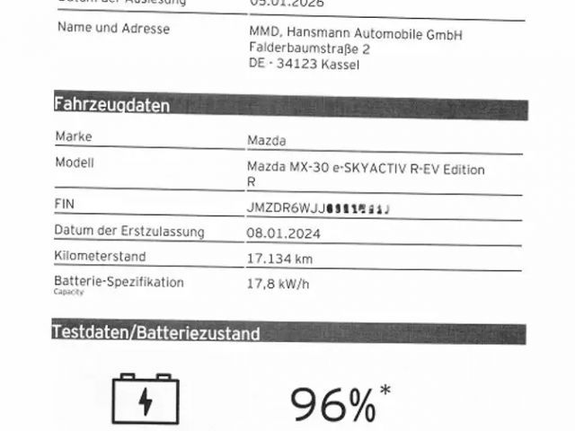 Mazda MX-30 R-EV Edition R/Glasdach/Bose/Matrix-LED/360 Grad C