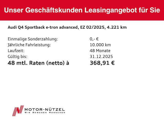 Audi Q4 e-tron 35 Sportback